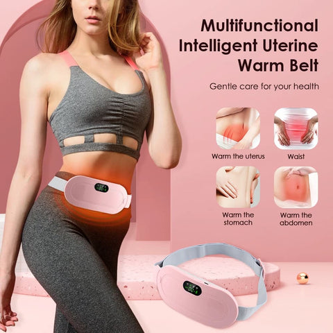 Electric Period Cramp Massager – Heating Belt for Menstrual Pain Relief